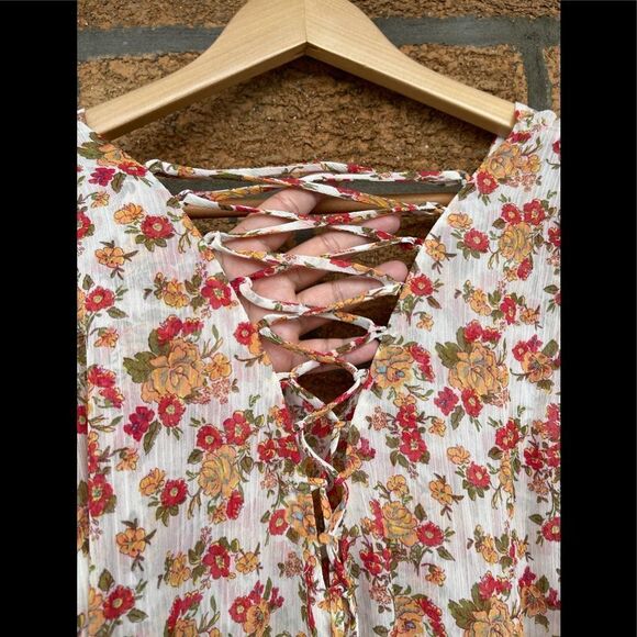 Anthropologie FIG & FLOWER boho dress large - Picture 11 of 13